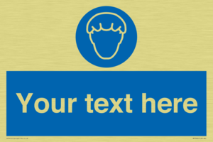 Custom Hair protection must be worn